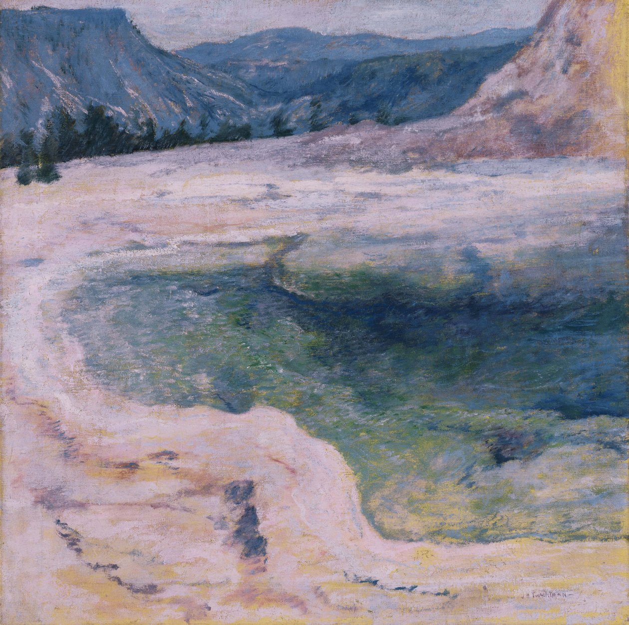 De smaragdgroene poel door John Henry Twachtman