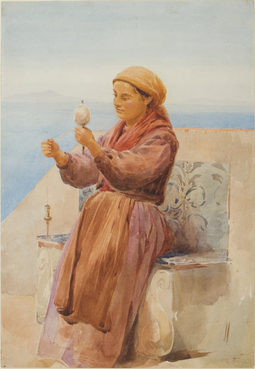 Een Meisje uit Sorrento door John Isaac Richardson