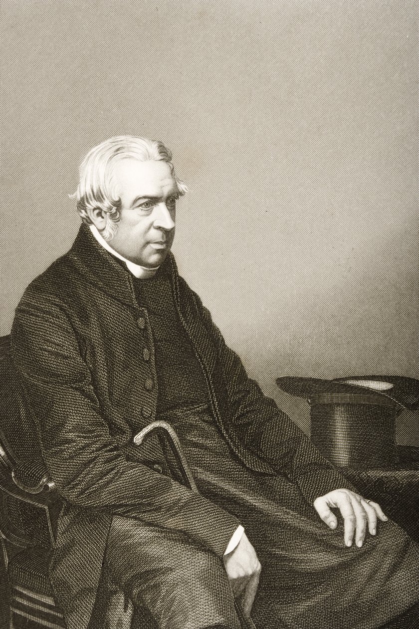 Charles Richard Sumner (1790-1874) gegraveerd door D.J. Pound van een foto, uit 