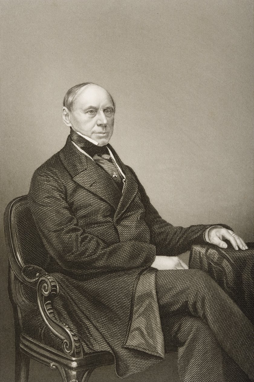 Graaf Ernst Philipp Brunnow (1797-1875) gegraveerd door D.J. Pound van een foto, uit 