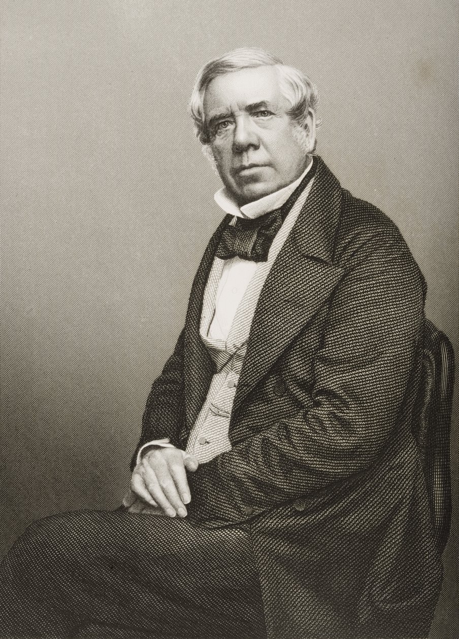 David Roberts (1796-1864) gegraveerd door D.J. Pound van een foto, uit 