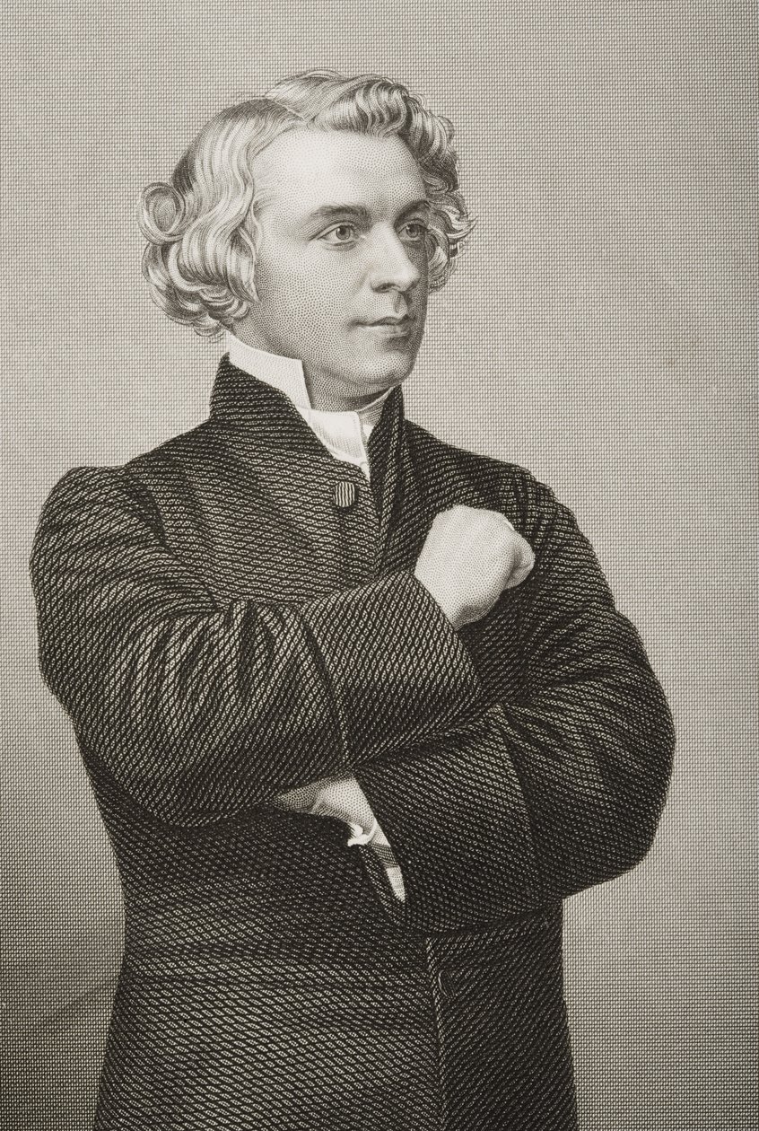 John Chippendall Montesquieu Bellew (1823-74), gegraveerd door D.J. Pound van een foto, uit 