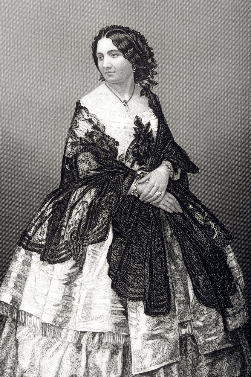 Miss Arabella Goddard, gegraveerd door D.J. Pound van een foto, uit 
