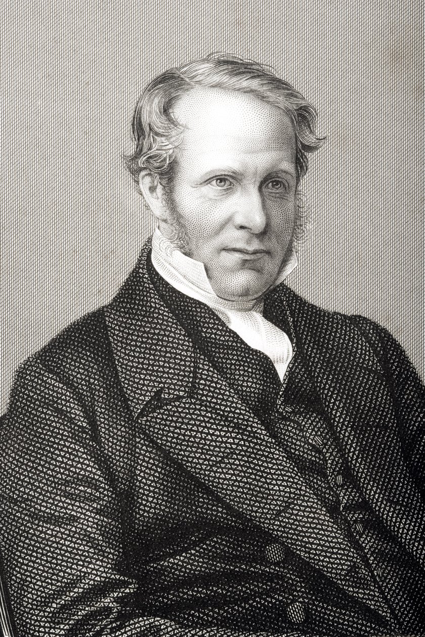 Dominee Baptist Wriothesley Noel, gegraveerd door D.J. Pound van een foto, uit 
