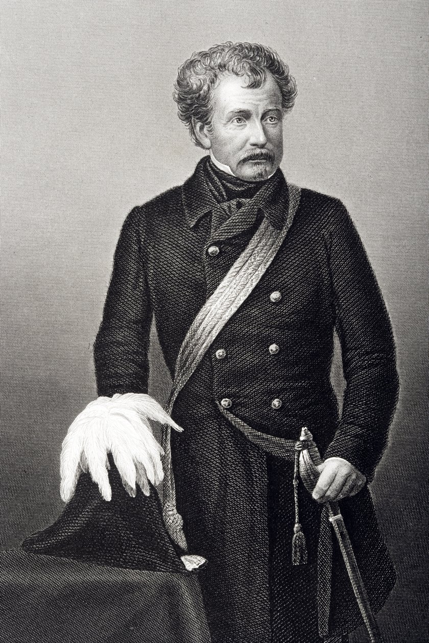 Sir Colin Campbell (1792-1863) Lord Clyde, gegraveerd door D.J. Pound van een foto, uit 