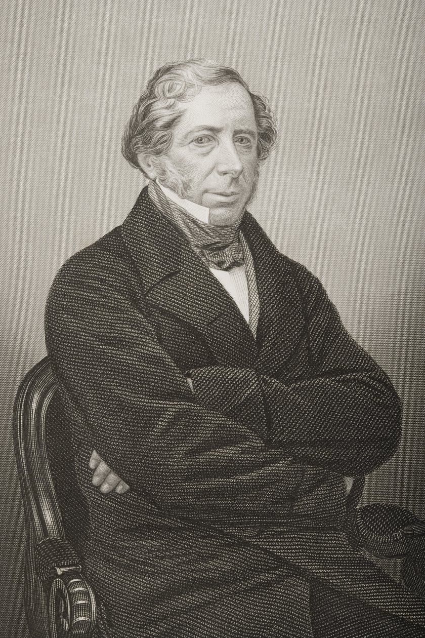 William Henry Wilson (1797-1871) 11e Lord Berners, gegraveerd door D.J. Pound van een foto, uit 