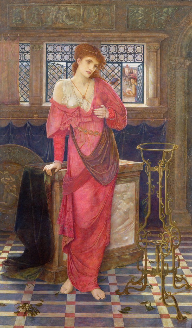 Isabella en de Basilicum Pot door John Melhuish Strudwick