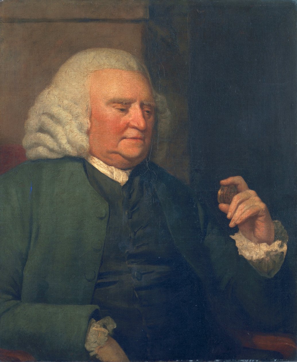 Onbekende man, genaamd Samuel Johnson door John Opie