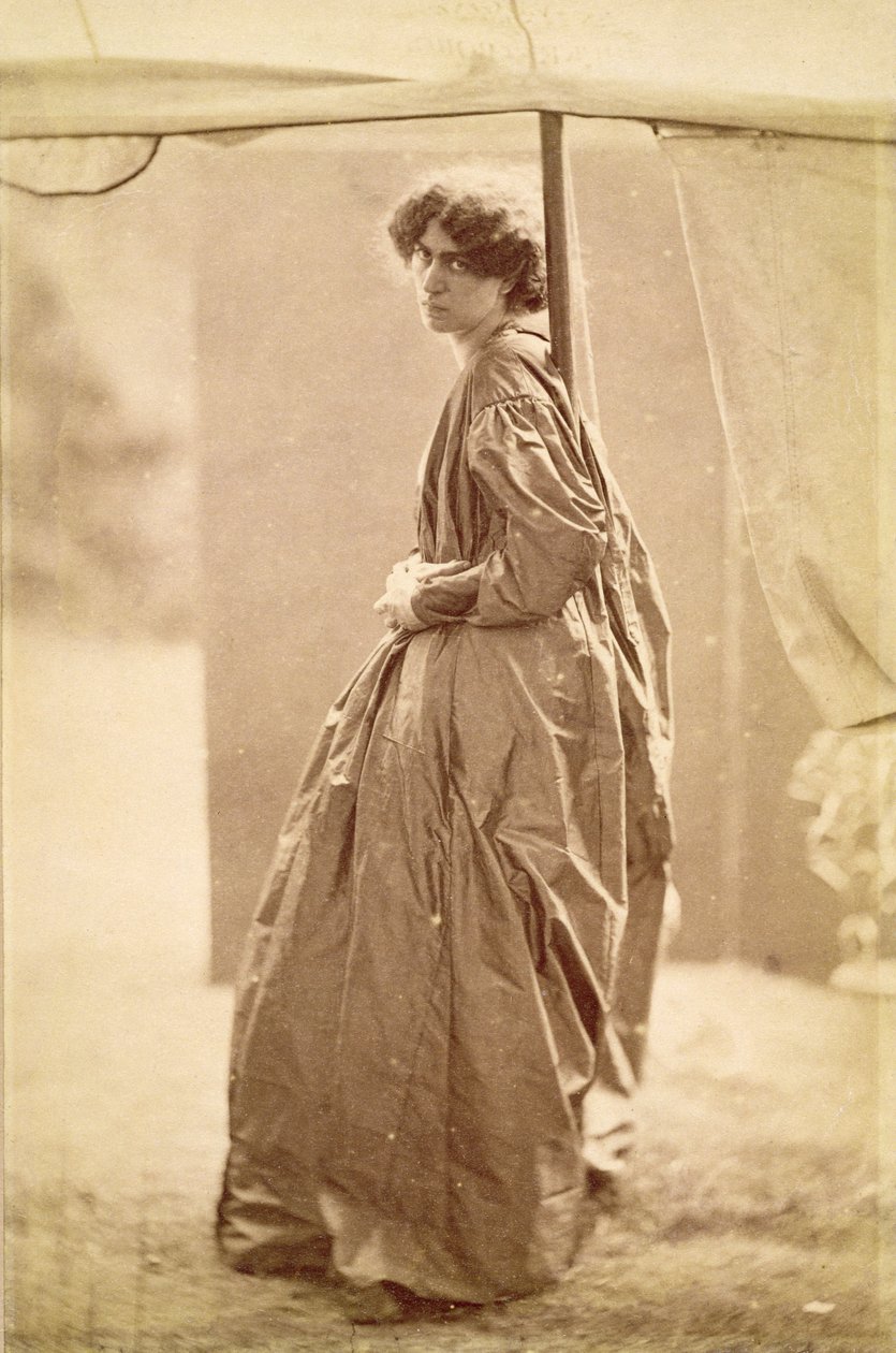 Portret van Jane Morris (1839-1914) 1865 door John R. Parsons