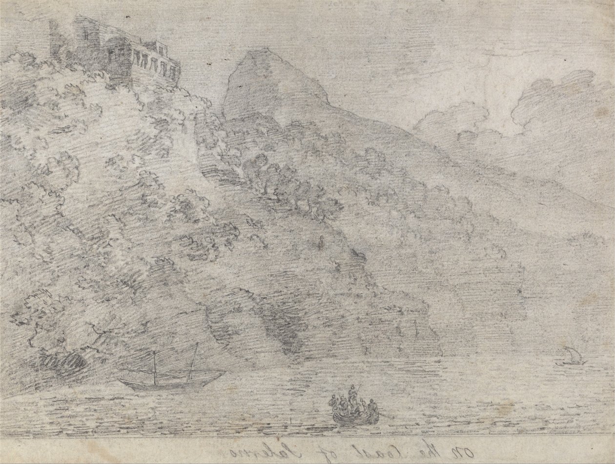 Aan de Kust van Salerno door John Robert Cozens