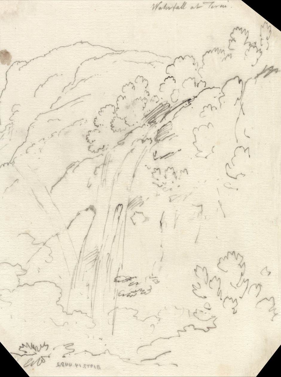 Waterval bij Terni door John Robert Cozens