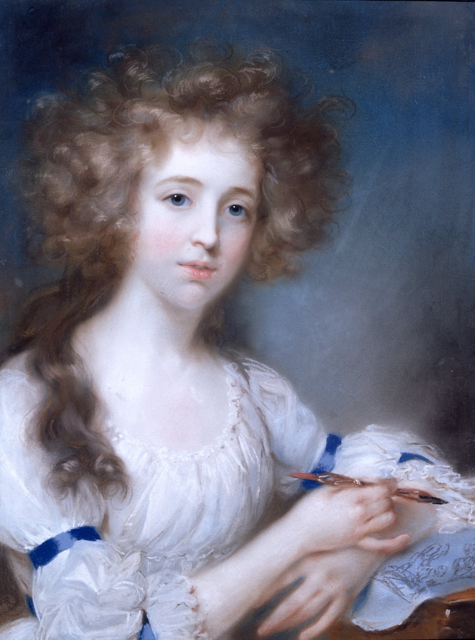 Portret van een Dame door John Russell