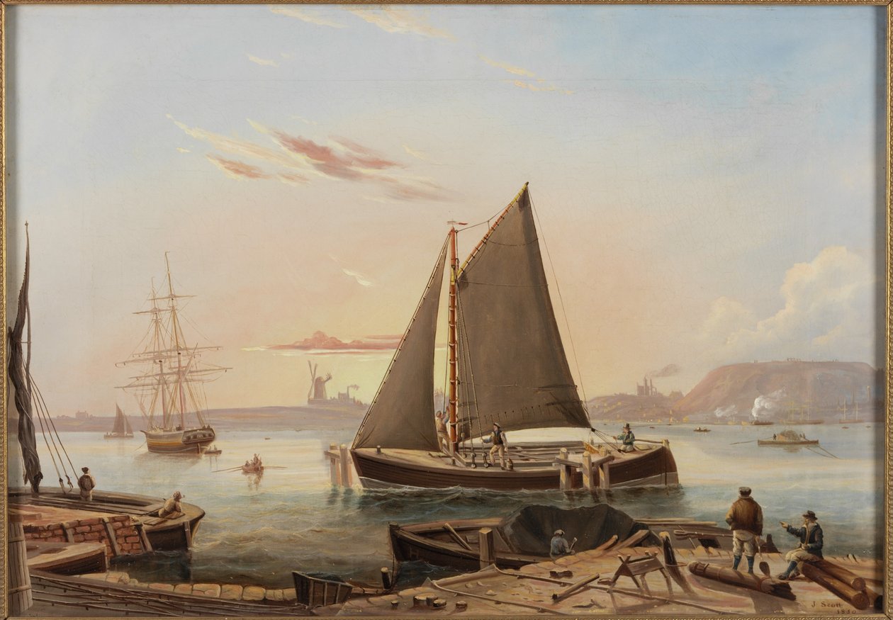 Tyne Wherry bij de Mill Dam door John Scott