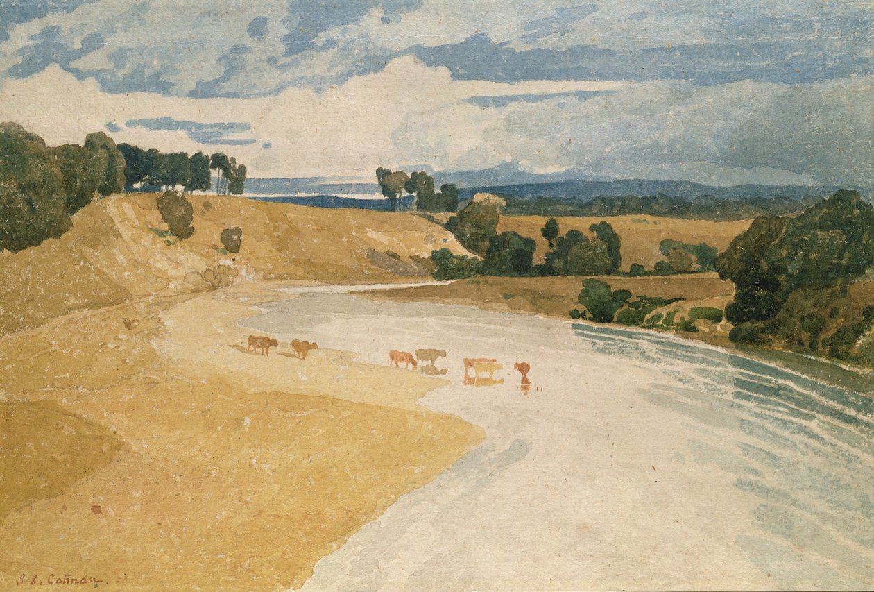 Op de Tees bij Rockcliffe door John Sell Cotman
