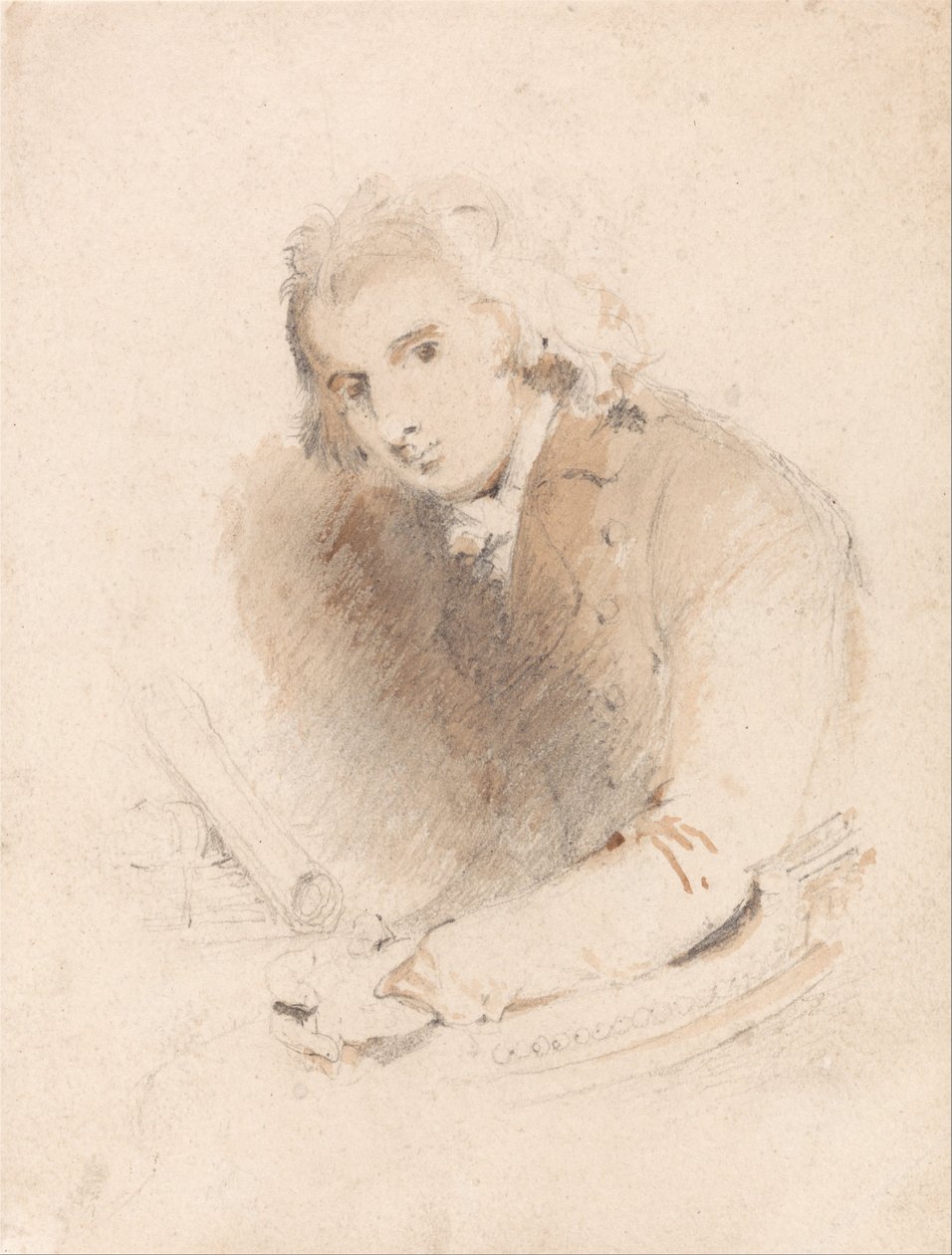 Portret van een Geleerde door John Sell Cotman