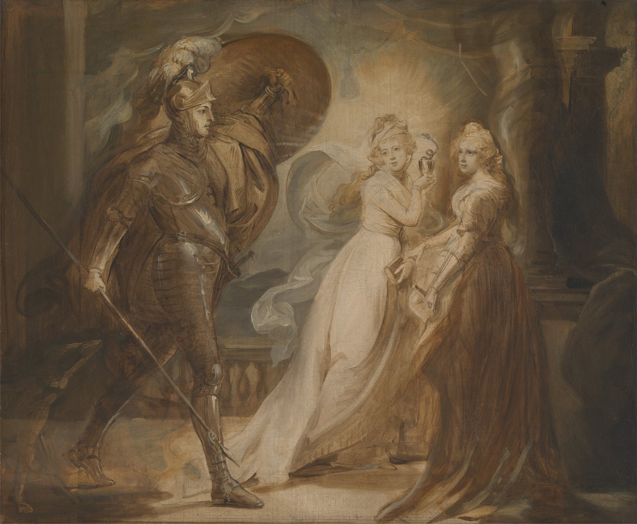 Studie voor De Rode Kruisridder door John Singleton Copley