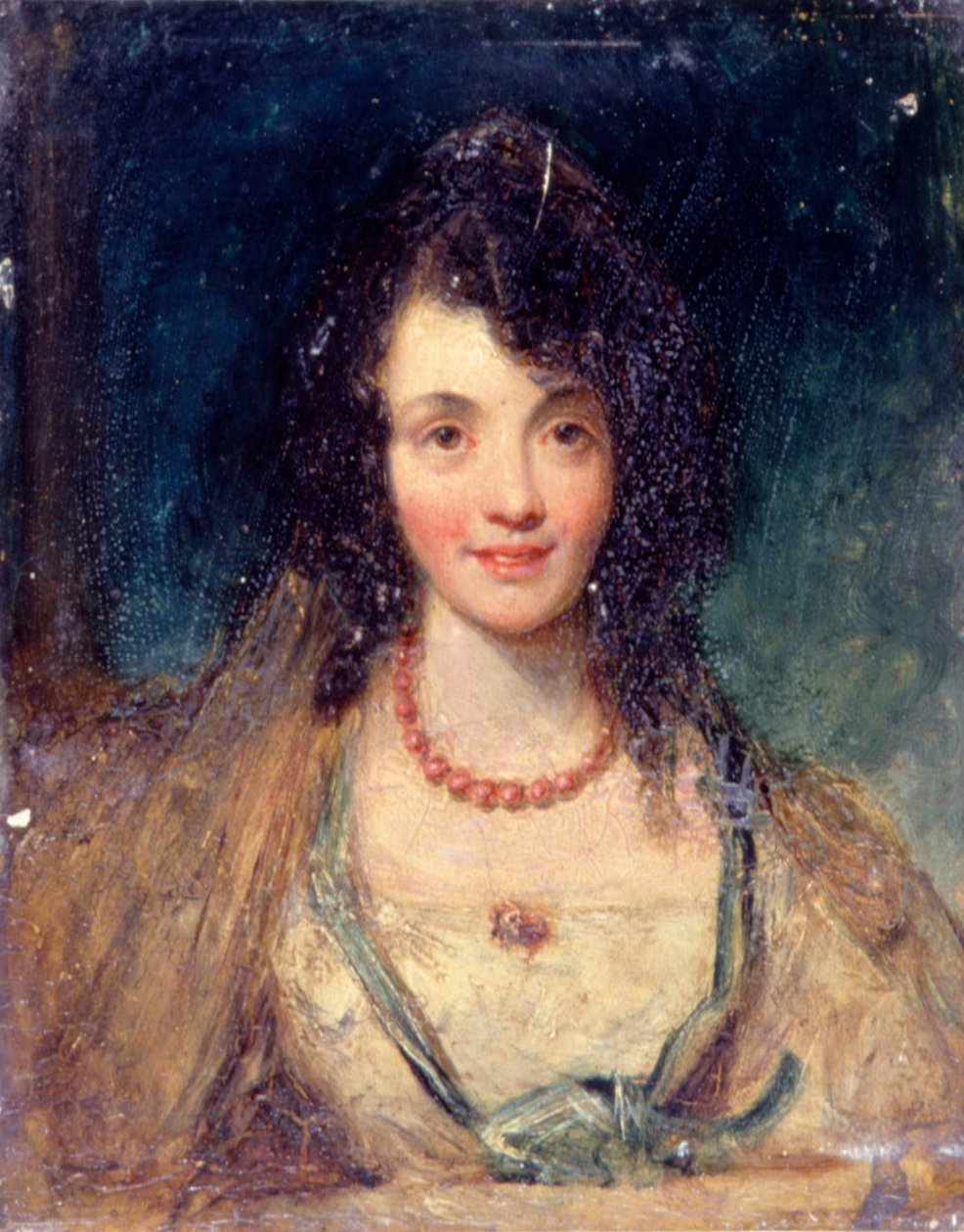 Portret van een dame door John Smart II of Ipswich