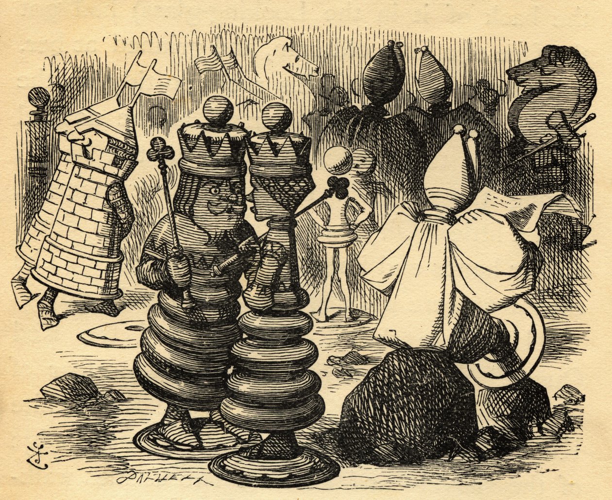 De schaakspelers, illustratie uit 