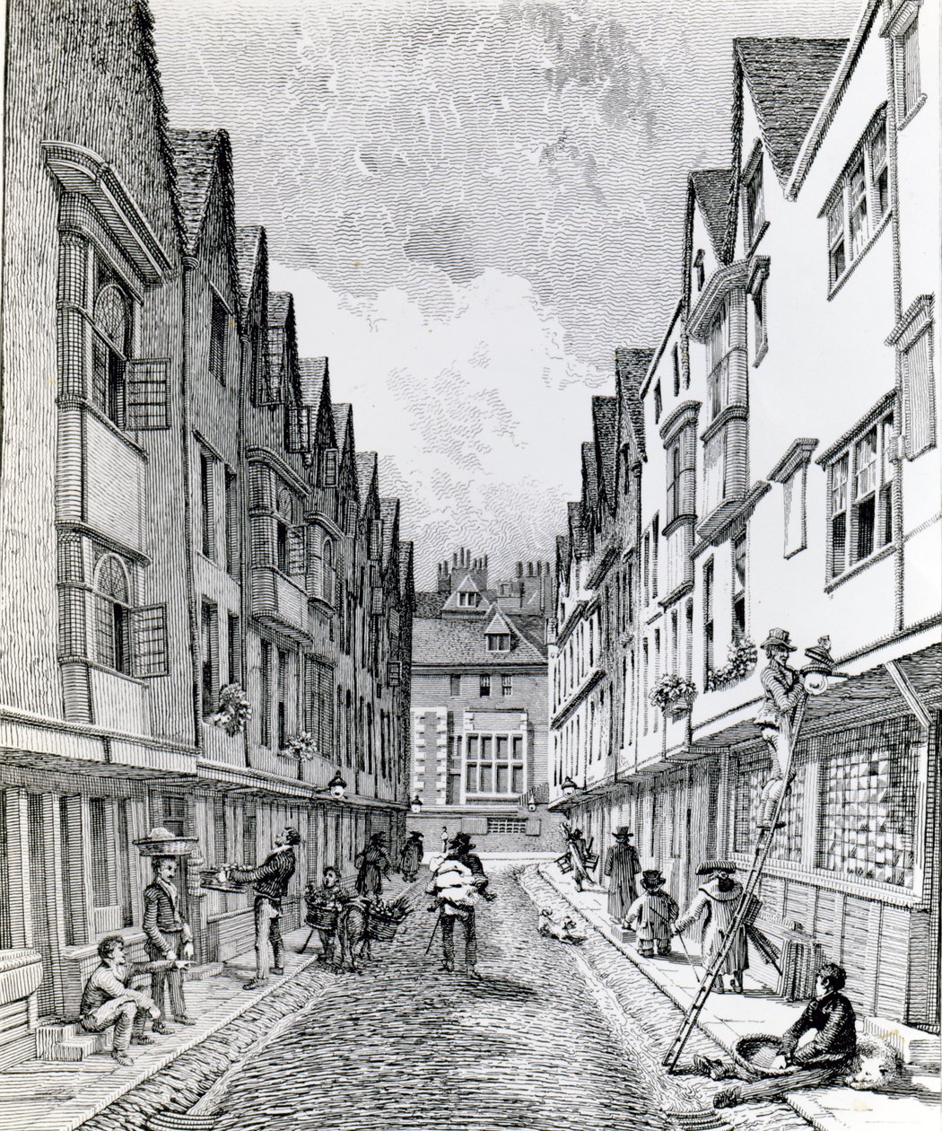 Winchester Street, London Wall, gepubliceerd 1814 door John Thomas Smith