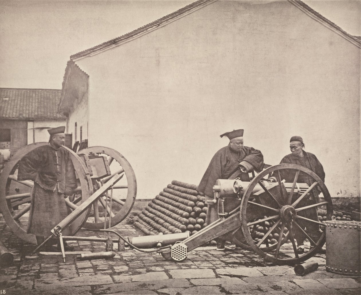 Scène in het Arsenaal van Nanking door John Thomson