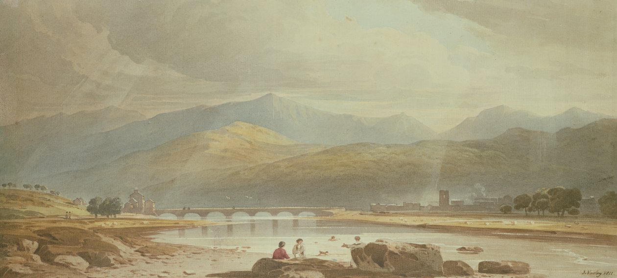 Dolgellau, 1811 door John Varley