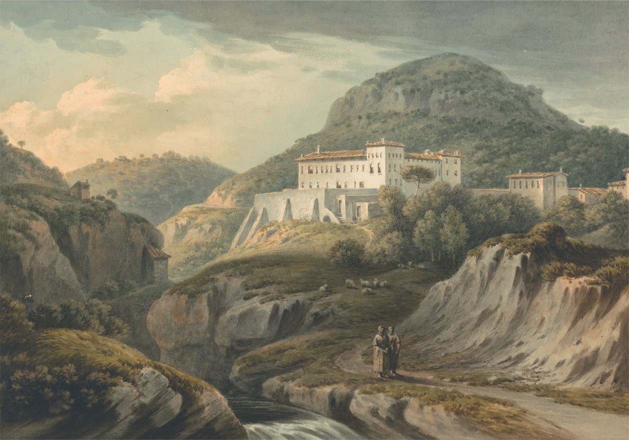 Klooster in Vietri, nabij Salerno door John Warwick Smith