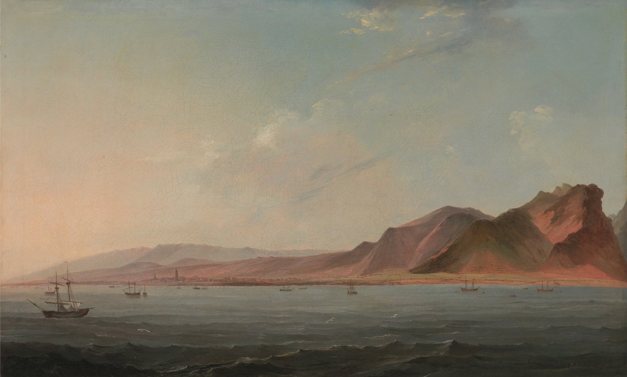 Uitzicht op Santa Cruz, Tenerife door John Webber