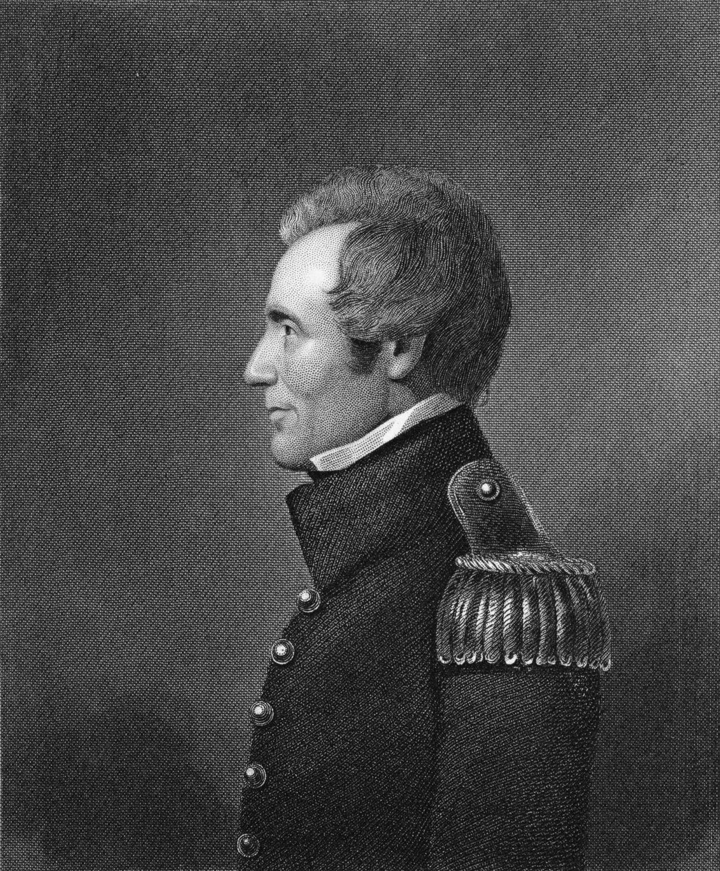 Generaal-majoor Edmund Pendleton Gaines gegraveerd door James Barton Longacre door John Wesley Jarvis