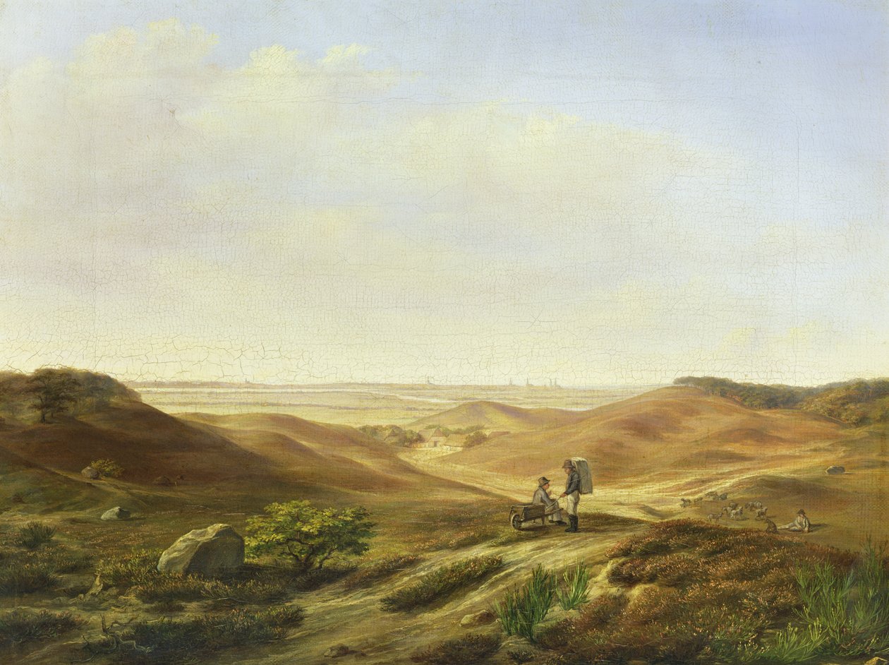 Landschap, 1835 door John Wilhelm David Bantelmann