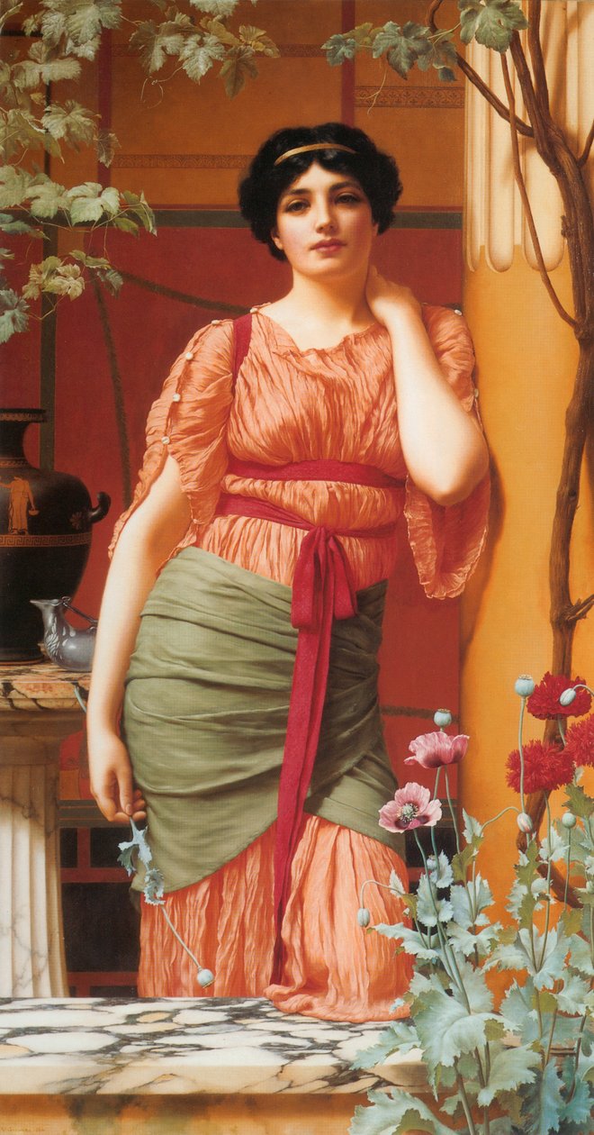 Nerissa door John William Godward