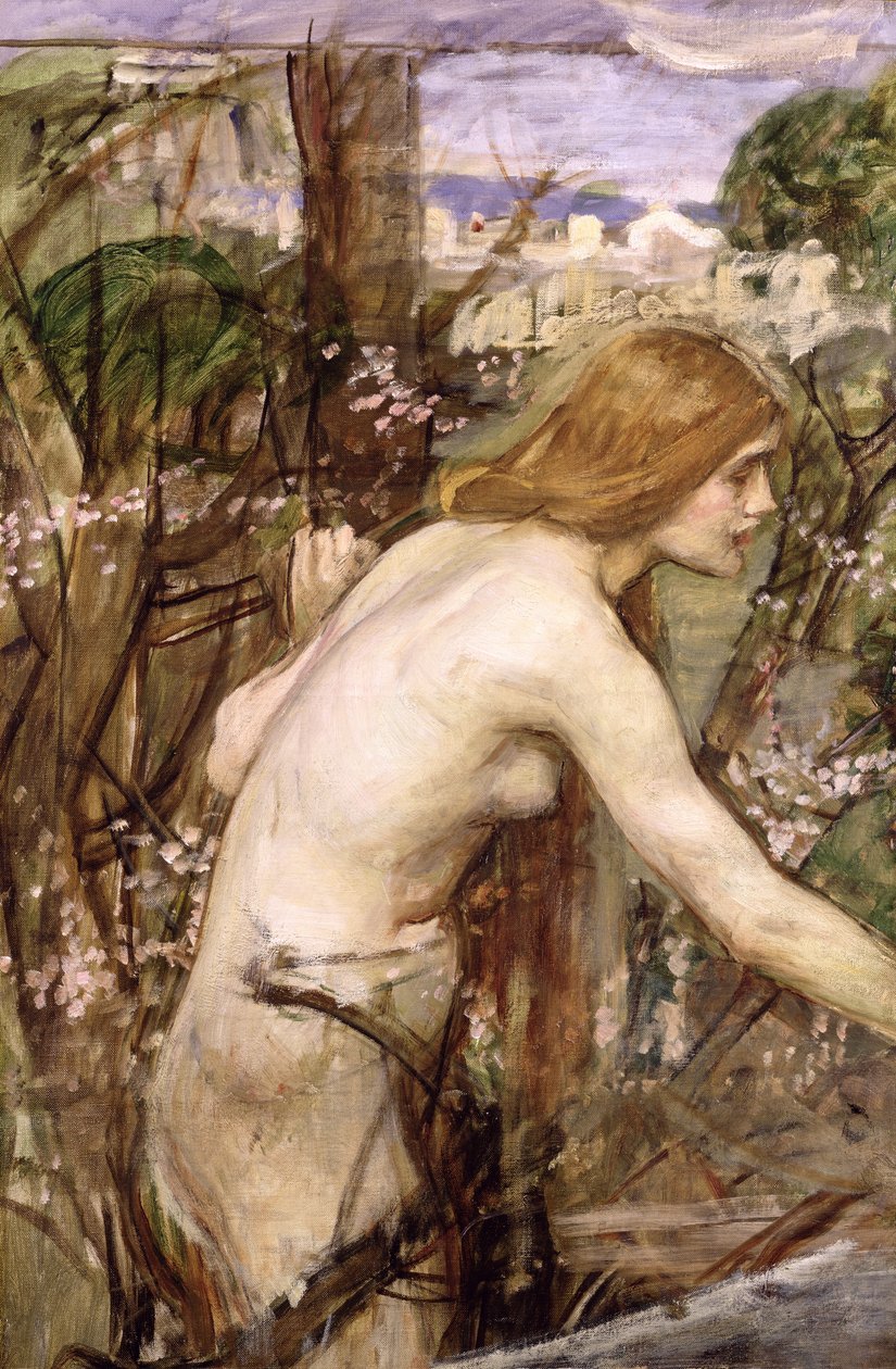 De bloemenplukker door John William Waterhouse