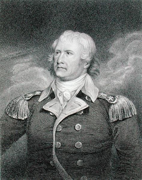 Generaal-majoor William Moultrie (1730-1805) gegraveerd door Edward Scriven (1775-1841) door John (after) Trumbull