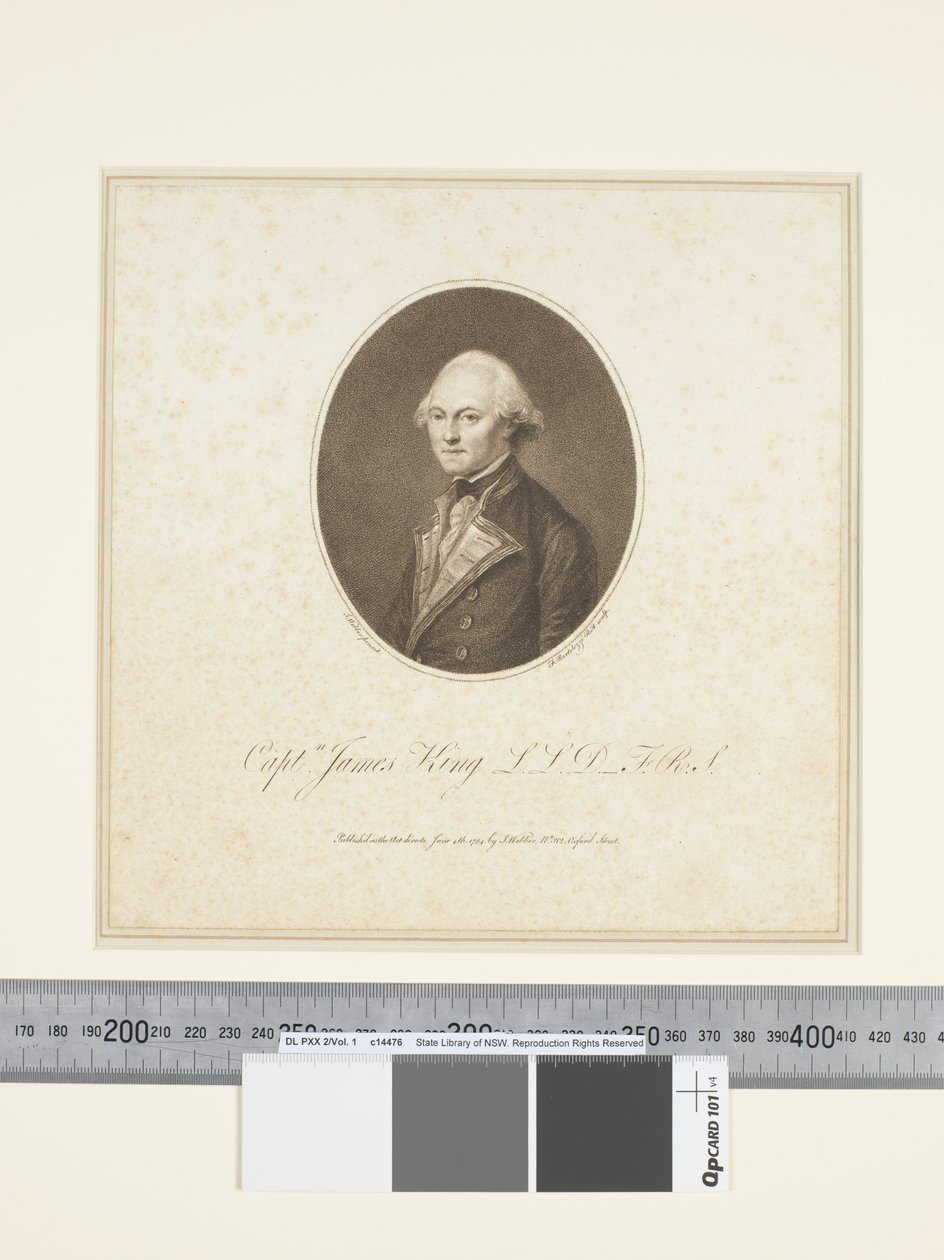 III. Kapitein James King, gegraveerd door Francesco Bartolozzi (1727–1815), c.1773-84 door John (after) Webber