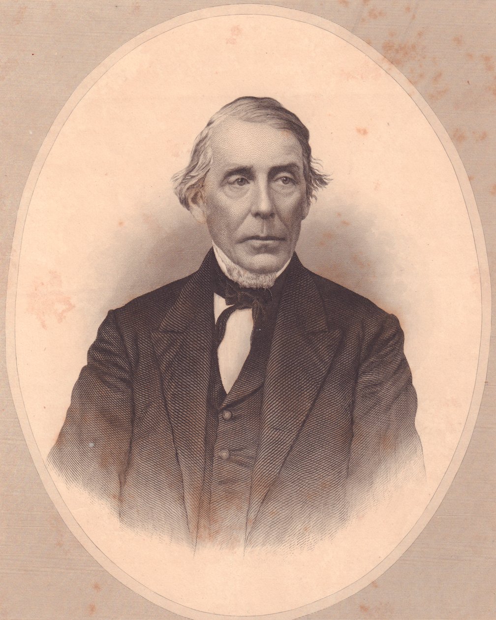 Portret van Amerikaanse Methodistische geestelijke John Price Durbin (1800-1876), gravure door W Wellstood door Walter Charles Mills