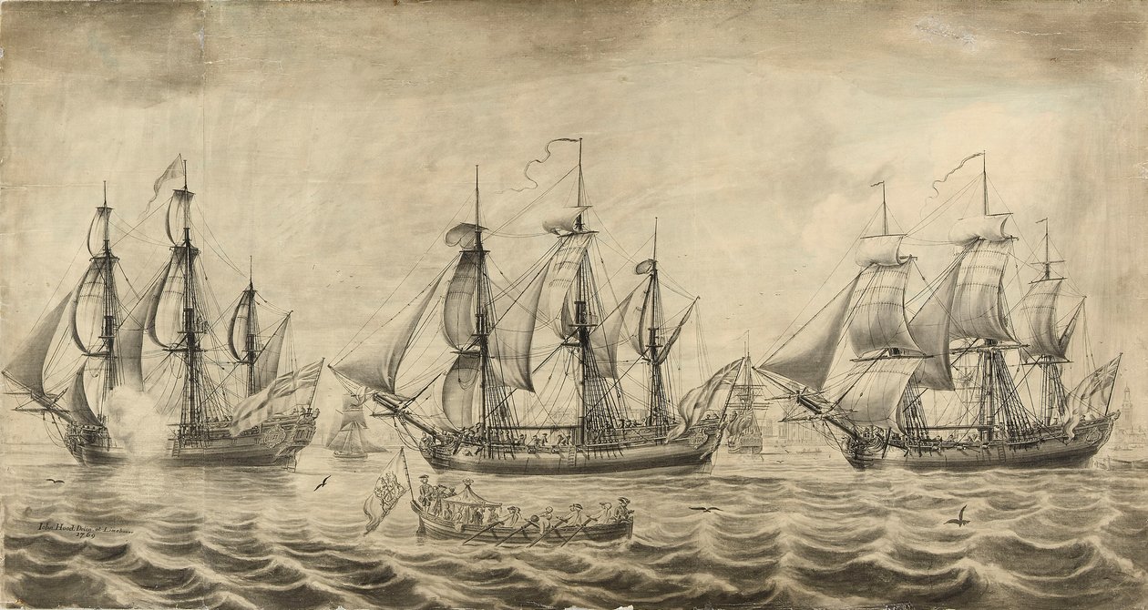 Drie schepen van de Hudson