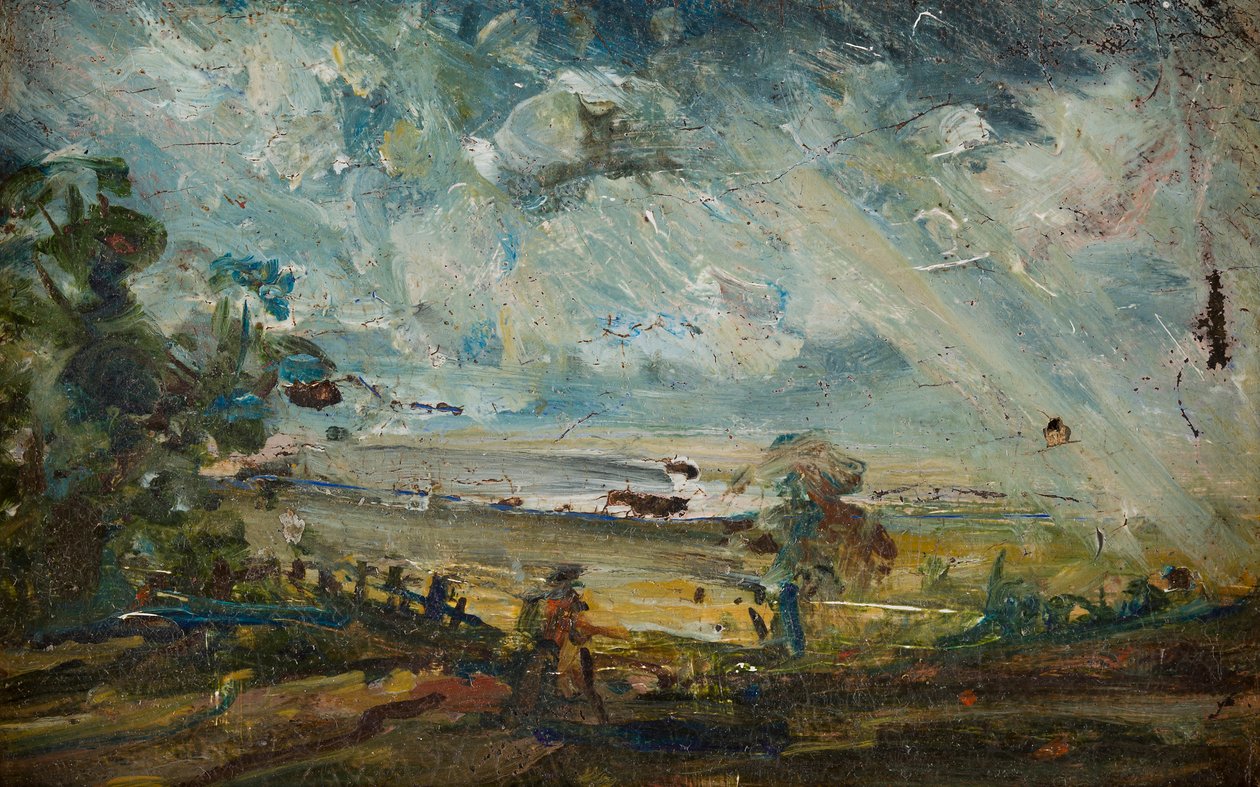 Plein Air Schets van een baai door John (manner of) Constable
