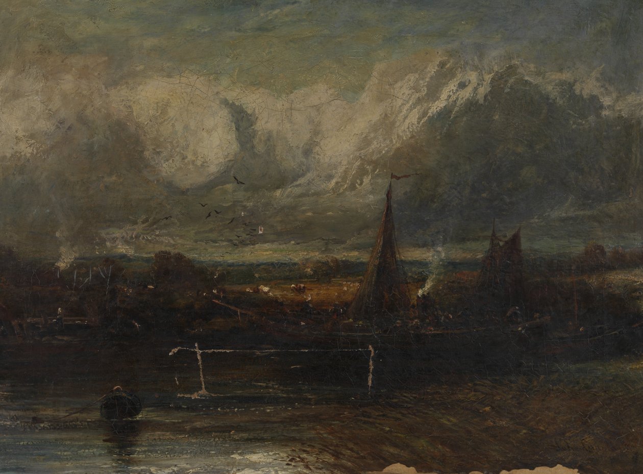 Zeegezicht, vervalsing in de stijl van John Constable (1776-1837) door John (manner of) Constable