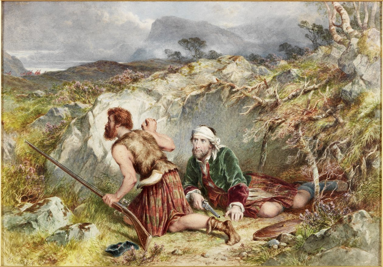 Vluchtelingen van Culloden door John Adam P. Houston