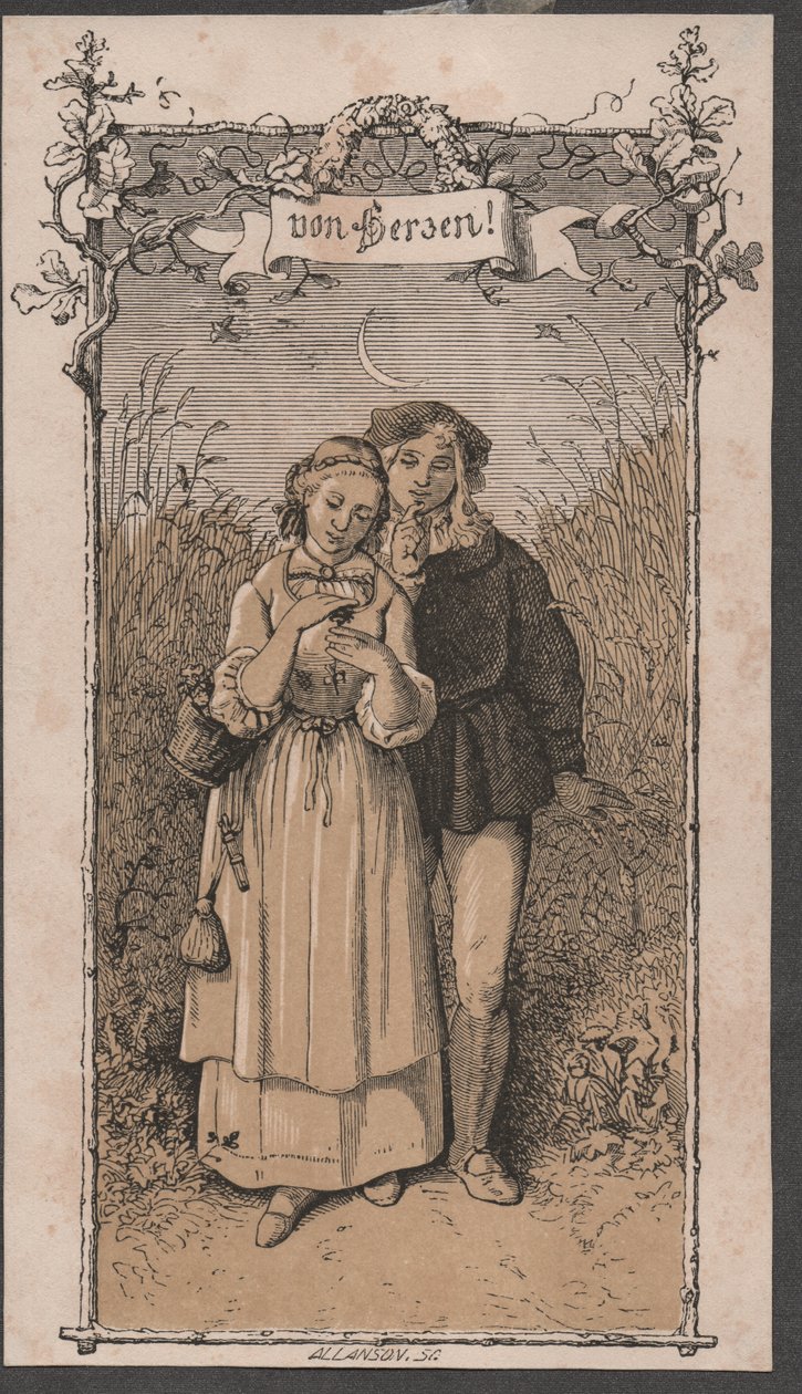 Uit het hart (ca. 1850) door John Allanson