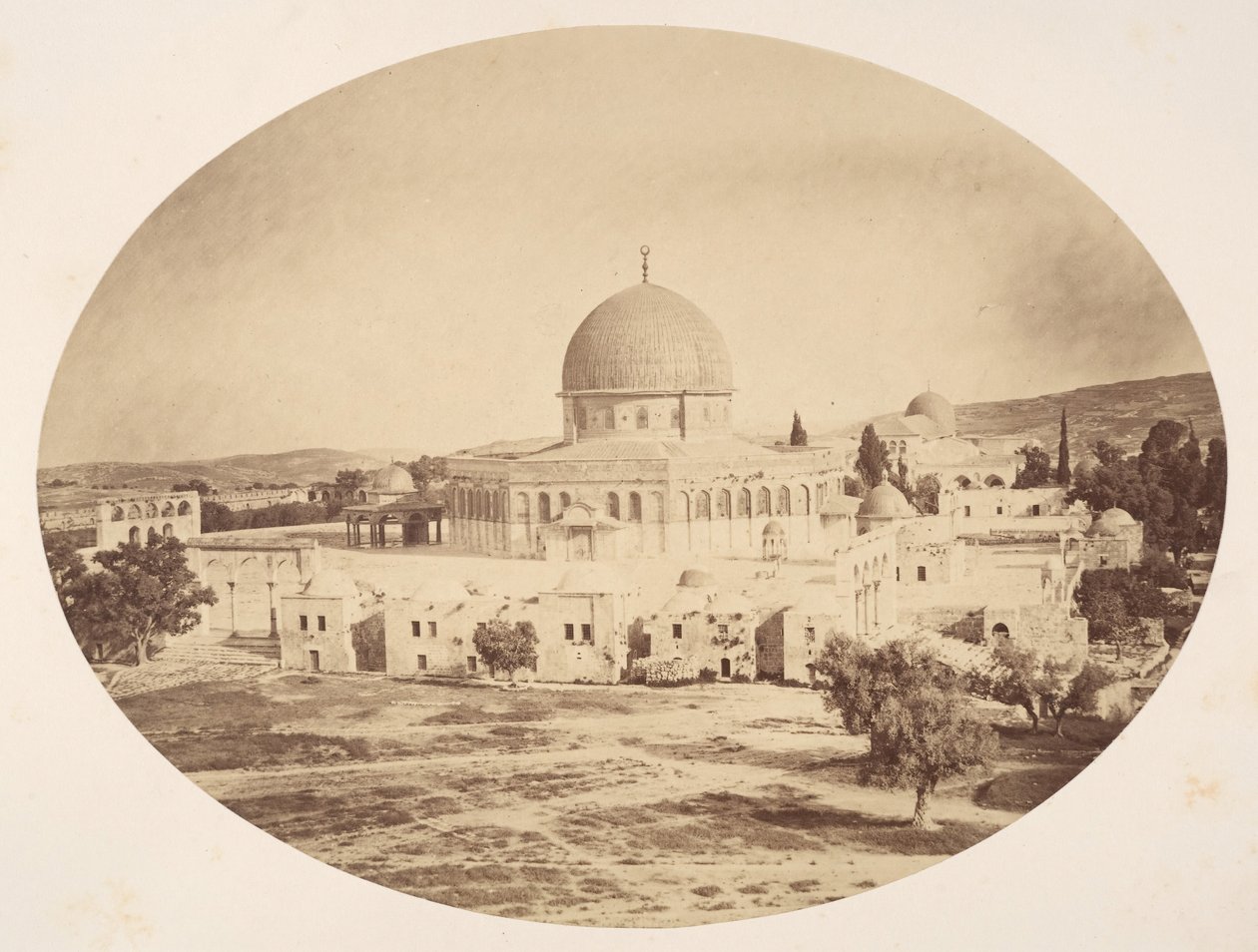 Jeruzalem, locatie van de tempel op de berg Moriah door John Anthony