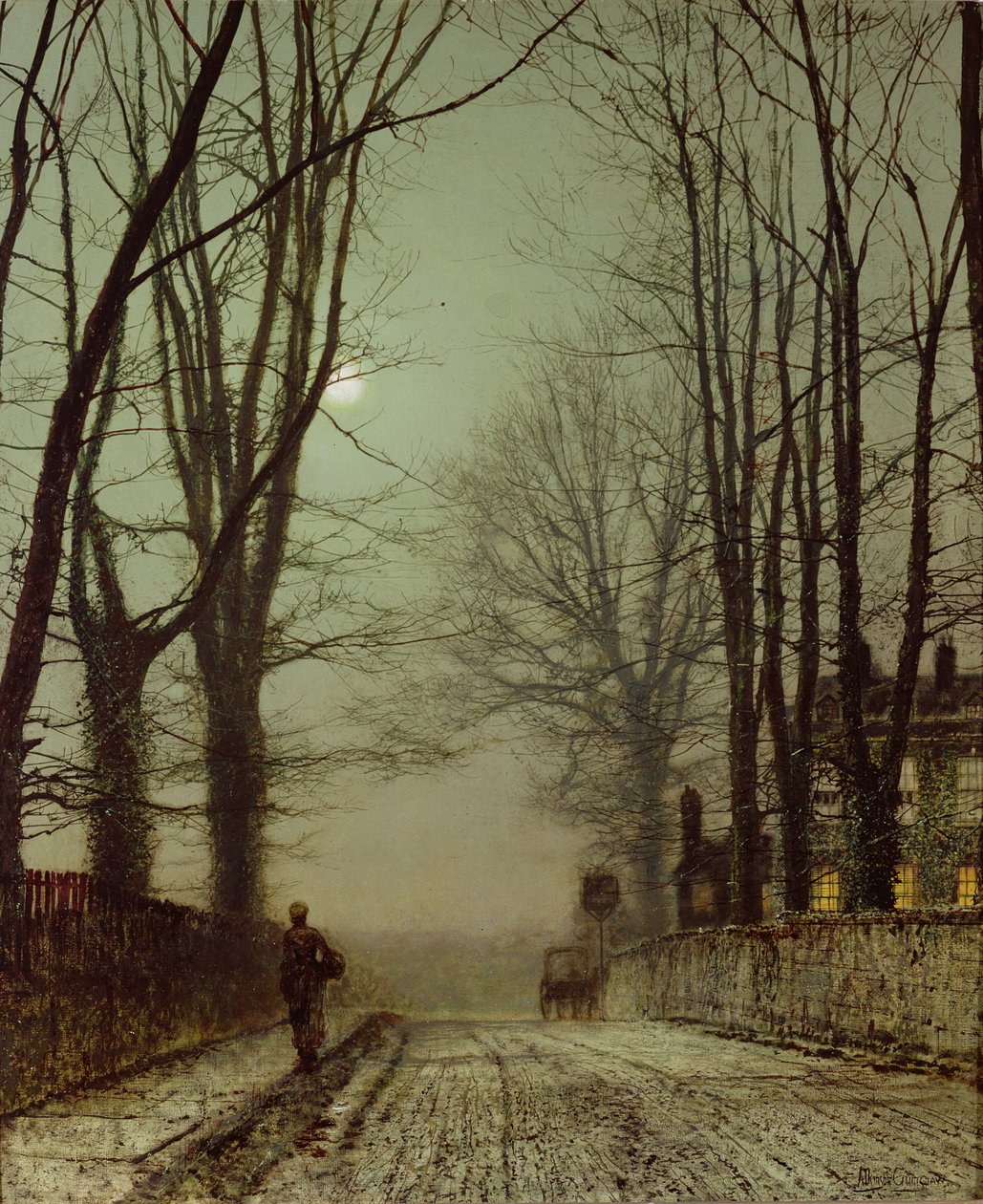 Putney Park Lane door John Atkinson Grimshaw