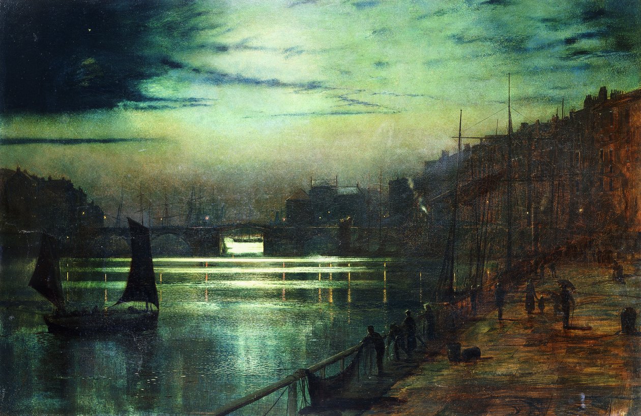 De Havenlichten, Whitby door John Atkinson Grimshaw