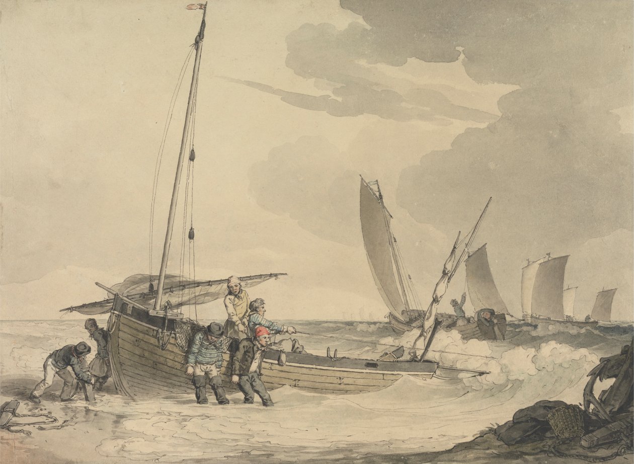 Visser die naar zee gaat door John Augustus Atkinson