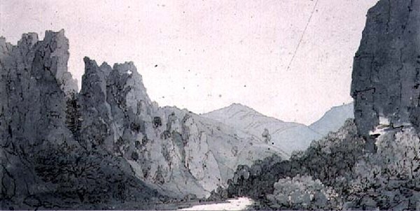 Dovedale, Derbyshire door John Bavistock Knight