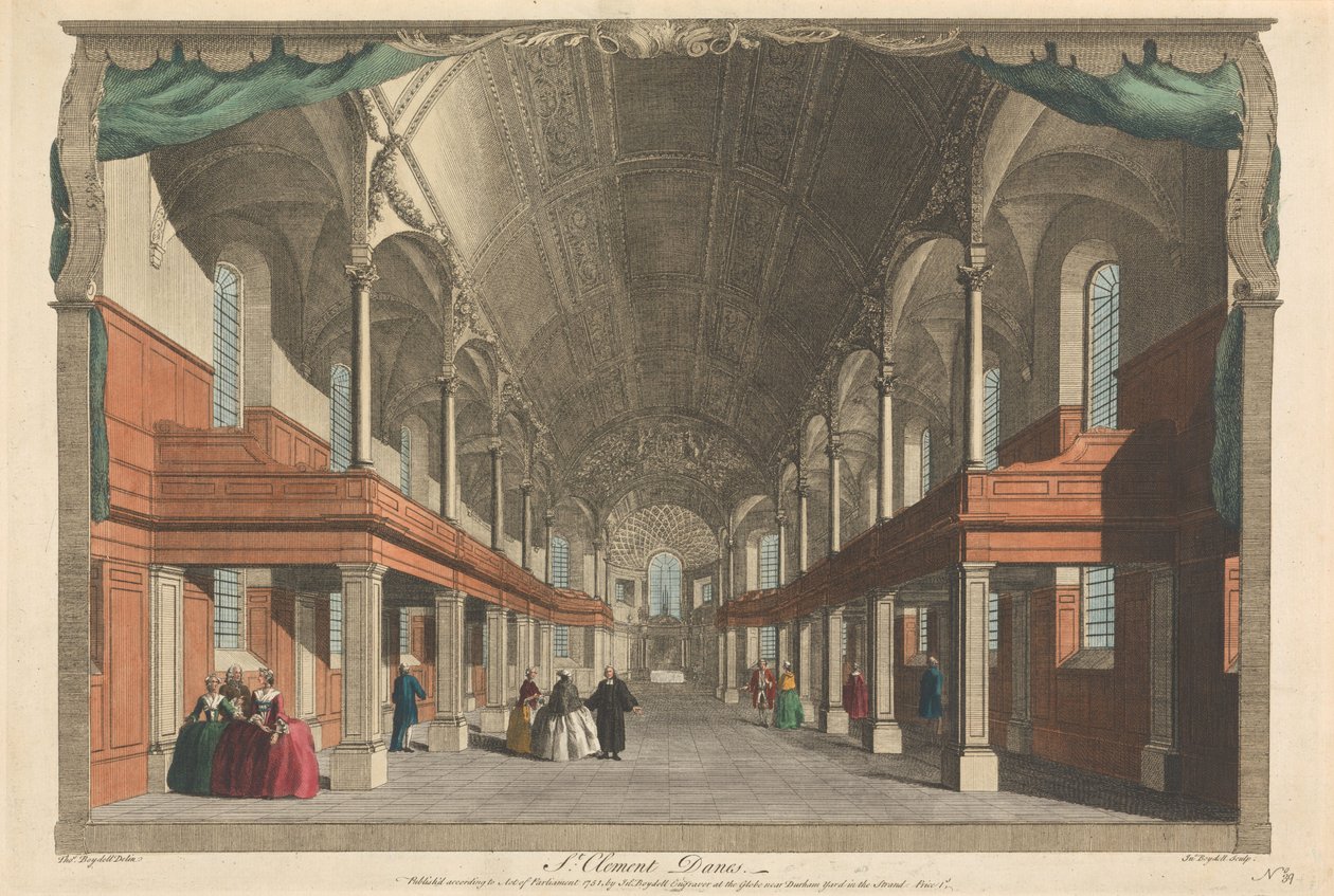 St. Clement Danes door John Boydell
