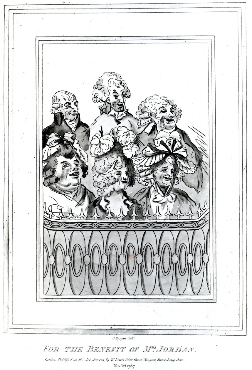 Ten voordele van Mrs Jordan, 1787 door John Boyne