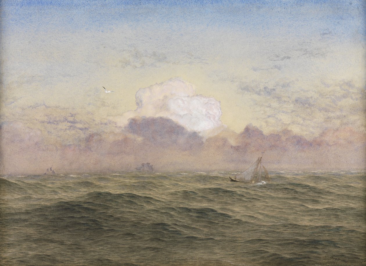 De Open Zee, 1865 door John Brett