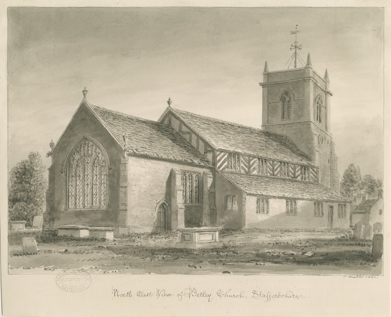 Betley Kerk door John Buckler