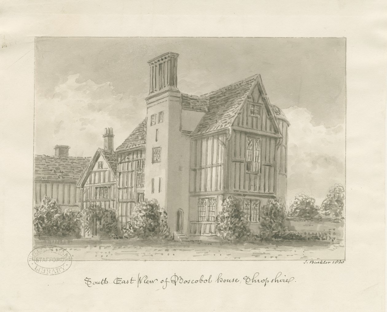 Boscobel House door John Buckler