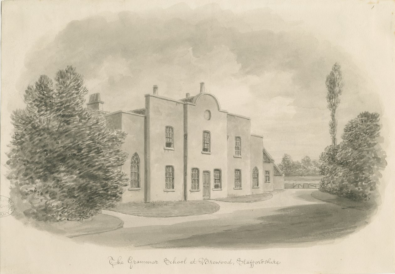 Brewood Grammar School door John Buckler